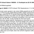 FCTV Urbach Saison 1985 86 FCTV Urbach TSV Haubersbronn  8. Spieltag am 20.10.1985