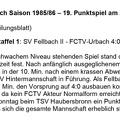 FCTV Urbach Saison 1985 86 SV Fellbach II FCTV Urbach 19. Spieltag am 29.03.1986