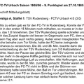 FCTV Urbach Saison 1985 86 TSV Rudersberg FCTV Urbach 9. Spieltag am 27.10.1985