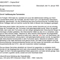 Brief vom Buergermeister am Oberamt Aufloesung des Freien Turn- und Sportvereins Oberurbach