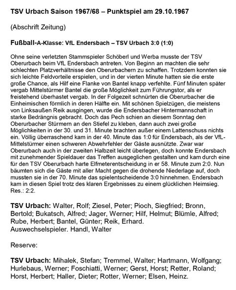 TSV Urbach Saison 1967 1968 VfL Endersbach TSV Urbach 29.10.1967 page-003
