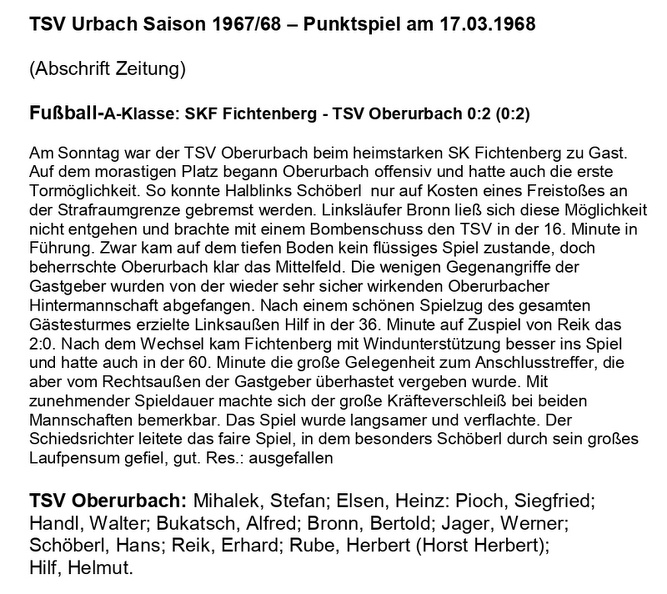 TSV Urbach Saison 1967 1968 SKF Fichtenberg TSV Oberurbach 17.03.1968.jpg
