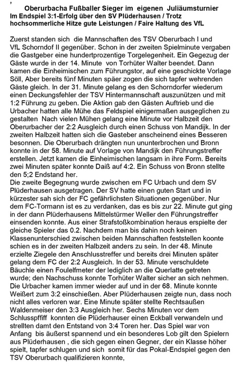 TSV Urbach Nachbarschaftsjubilaeumstturnier 23.06.-24,06.1982 Seite 1