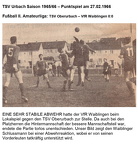TSV Urbach Saison 1965 1966 TSV Oberurbach VfR Waiblingen 27.02.1966 Spielszene