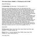 TSV Urbach Saison 1968 1969 GSV Maichingen TSV Oberurbach 06.10.1968