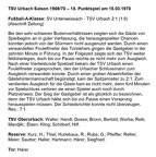 TSV Urbach Saison 1969 1970 SV Unterweissach TSV Urbach 15.03.1970