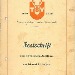 TSV Urbach Festschrift 50 Jahre 1949