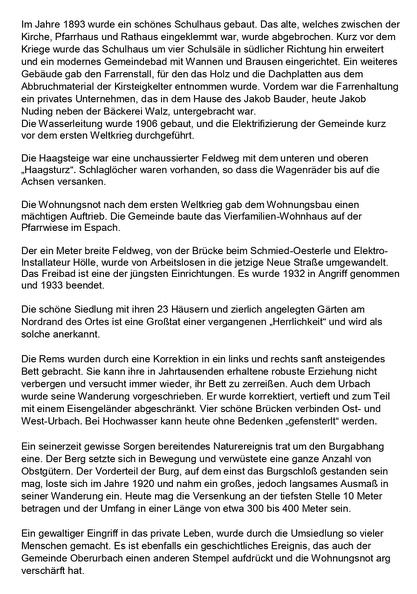 TSV Urbach Festschrift zum 50-jaehrigen Jubllaeum 1949 Landwirtschaftliche und industrielle Entwicklung Oberurbachs Seite 3.jpg