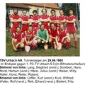 TSV Urbach AH Turniersieger 29.06.1980 mit Namen