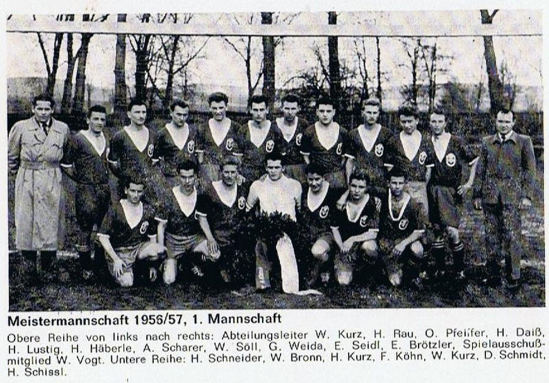 TSV Urbach 1956 1957 1. Mannschaft Meister