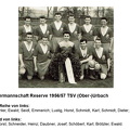 TSV Urbach Meistermannschaft Reserve 1956 1957 mit Namen