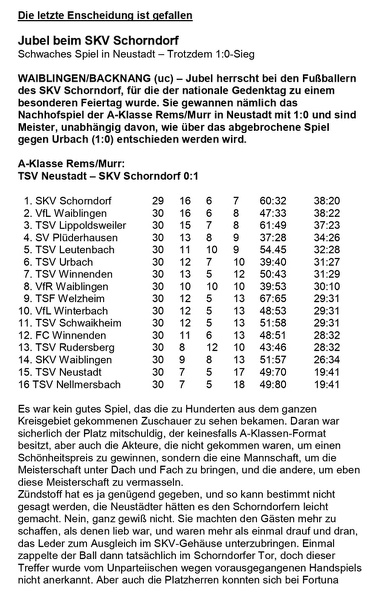 A-Klasse Rems_Murr Saison 1970 1971 Saisonabschluss TSV Neustadt SKV Schorndorf 17.06.1971 Seite 1.jpg