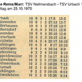 TSV Urbach Saison 1970 1971 TSV Nellmersbach TSV Urbach 25.10.1970 Seite 2