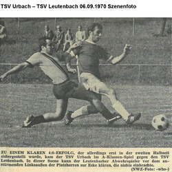 TSV Urbach Saison 1970/71 A-Klasse