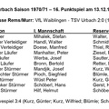 TSV Urbach Saison 1970 1971 VfL Waiblingen TSV Urbach 13.12.1970