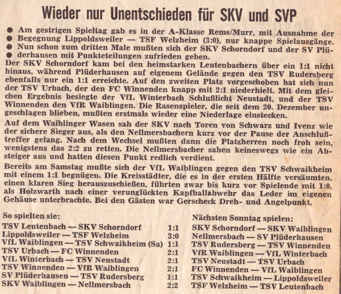 TSV Urbach Saison 1970_71 TSV Urbach FC Winnenden 21.03.1971 Der Spieltag.jpg