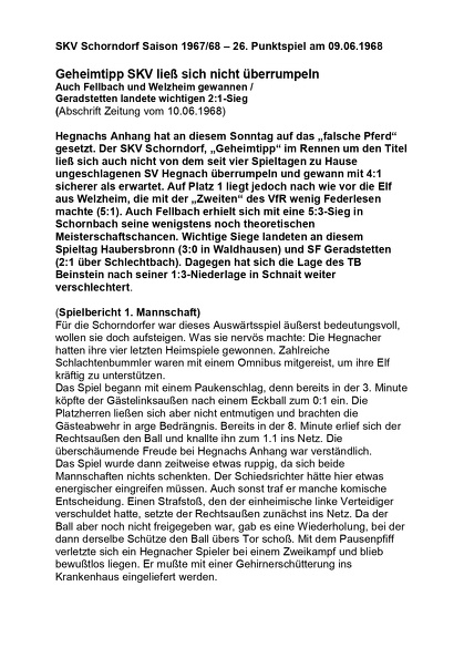 SKV Schorndorf Sasion 1967 1968 SV Hegnach SKV Schorndorf  09.06.1968 Seite 1.jpg