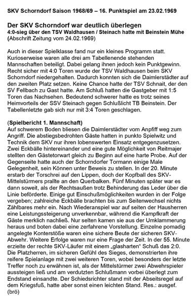 SKV Schorndorf Saison 1968 1969 SKV Schorndorf TSV Waidhausen  23.02.1969 Seite 1.jpg