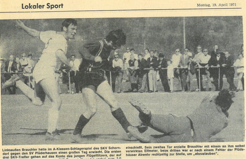 SKV Schorndorf Saison 1970_71 SKV Schorndorf SV Pluederhausen 18.04.1971 Foto.jpg