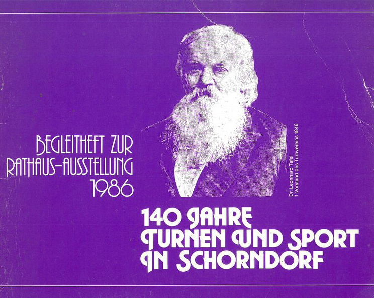 Sport in Schorndorf Titelblatt der Dokumentation von 1986