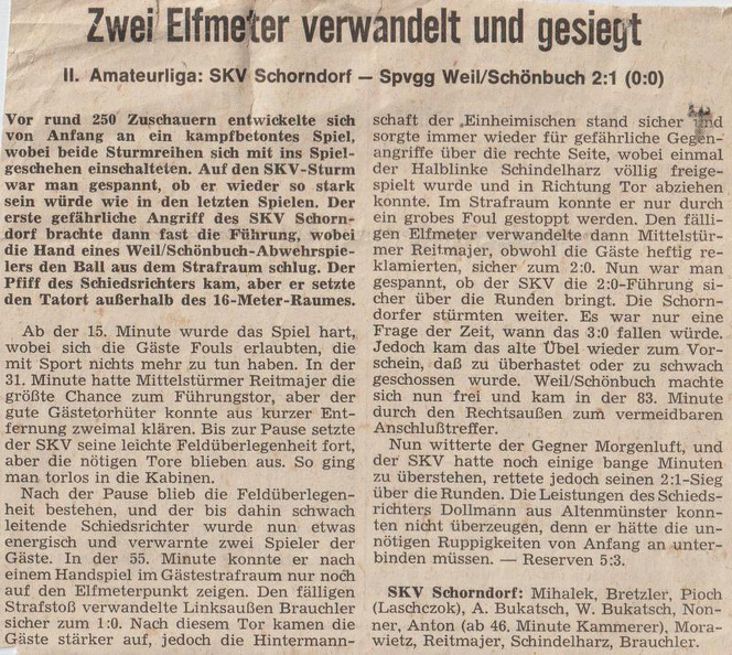 SKV Schorndorf Saison 1971_72 SKV Schorndorf SpVgg Weil Schoenbuch Spielbericht.jpg