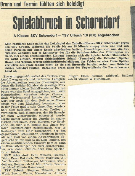 SKV Schorndorf Saison 1970_71 SKV Schorndorf TSV Urbach 13.06.1971 Spielbericht (1).jpg