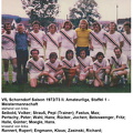 VfL Schorndorf Saison 1972 73 Meistermannschaft Foto farbig Kleinformat