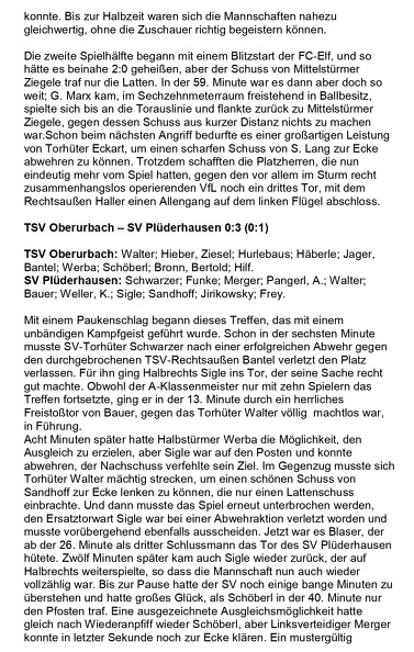 Nachbarschaftsturnier beim FCTV Urbach am 26.06.-27.06.1965 Seite 2