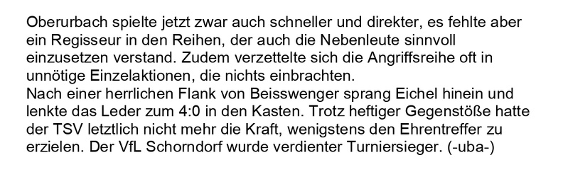 Nachbarschaftsturnier 1969 in Unterurbach Seite 4