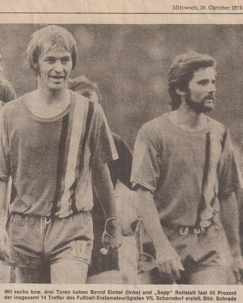 Bernd Eichel (links) und Sepp Rettstatt Torjaeger des VfL Schorndorf 1974.jpg