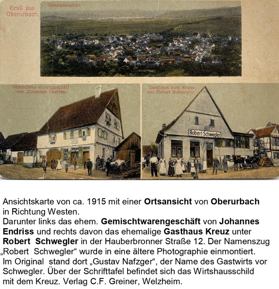 Ansichtskarten Urbach Ortsansichten Ansichtskarte  B04