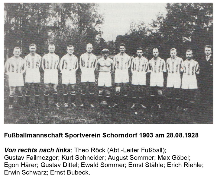 Sportverein Schorndorf 1903 - Mannschaftsbild vom 28.08.1928 mit Namen.jpg