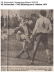 VfL Schorndorf I. Amateurliga Saison 1974 75 VfL Schorndorf TSG Backnang 06.10.1974 Seite 3