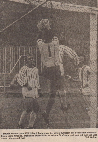 A-Klasse Pokalendspiel 1974 SV Fellbach TSV Urbach Foto.jpg