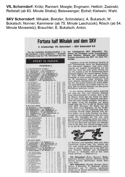 VfL Schorndorf II. Amateurliga Saison 1971 72 VfL Schorndorf SKV Schorndorf 10.10.1971 Seite 2