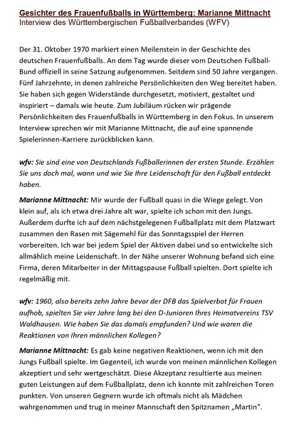 Mittnacht Marianne - Gesichter des Frauenfussballs in Baden-Württemberg Seite 1