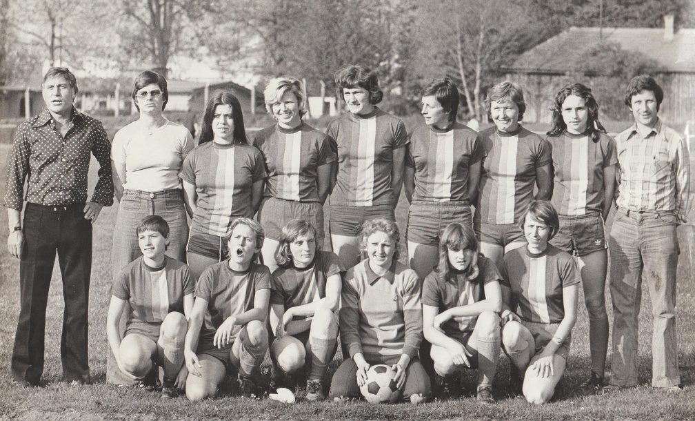 VfL Schorndorf Frauenmannsacht Saison 1976 77 Mannschaftsfoto