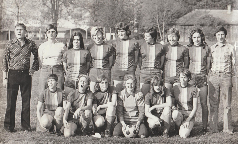 VfL Schorndorf Frauenmannsacht Saison 1976 77 Mannschaftsfoto