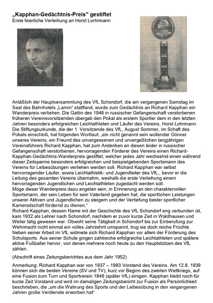 Kapphan Gedaechtnis Preis gestifet Zeitungsartikel von 1952 Abschrift.jpg