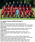 SC Urbach II Saison 2023 2024 Kreisliga II Mannschaftsfoto mit Namen