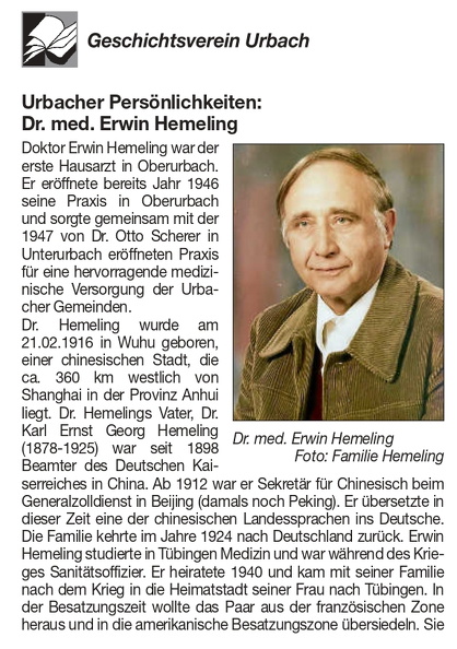 Hemeling, Dr. Erwin Portrait Seite 1