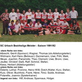 SC Urbach I Saison 1991 1992 Bezirksliga Meister Mannschaftsfoto farbig.jpg