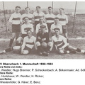 Mannschaftsfoto TSV Oberurbach 1930-1933 mit Namen