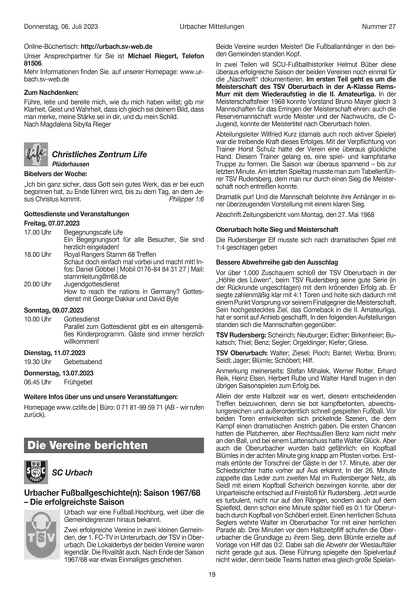 TSV Oberurbach Meisterschaft 1967_68 Mitteilungsblatt Nr. 27 06.07.2023 Seite 19.jpg