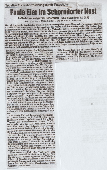 VfL Schorndorf Landesliga Saison 1982_82 VfL Schorndorf SKV Rutesheim 12.04.1982 Zeitungsbericht.jpg