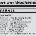 VfL Schorndorf Landesliga Saison 1981 82 Vorschau 11. Spieltag Vorschau Spiielpaarungen