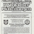 SC Urbach Saison 1991 92 Meister Sportheft Seite 75