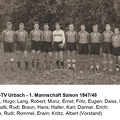 FC-TV Urbach 1. Mannschaft Saison 1947 48