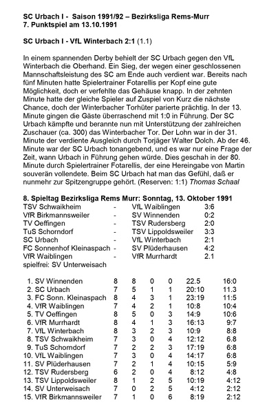 SC Urbach Saison 1991_92 7. Punktspiel SC Urbach  VfL WinterbachI 13.10.1991.jpg