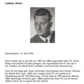 Leitlein, Ulrich, 10.04.1934, Kurzbiographie